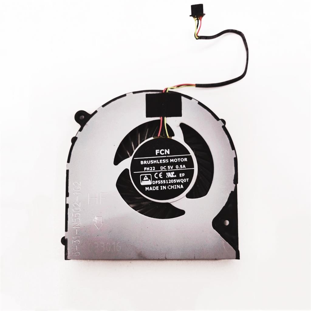 Notebook CPU Fan for CLEVO N550 Series,DFS551205WQ0T FH22, 4 pin