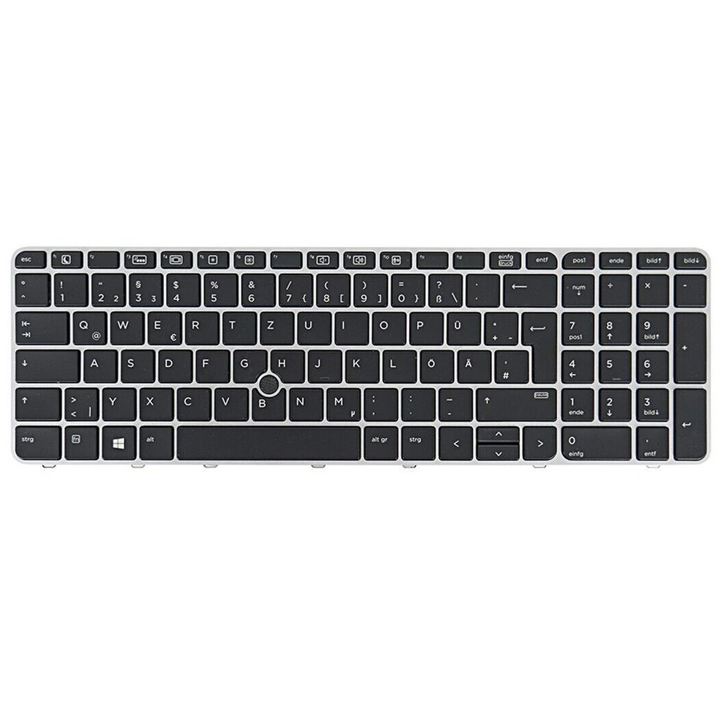 Notebook keyboard for HP EliteBook 850 G3 850 G4 ZBook 15u G3 G4 with pointer frame backlit German