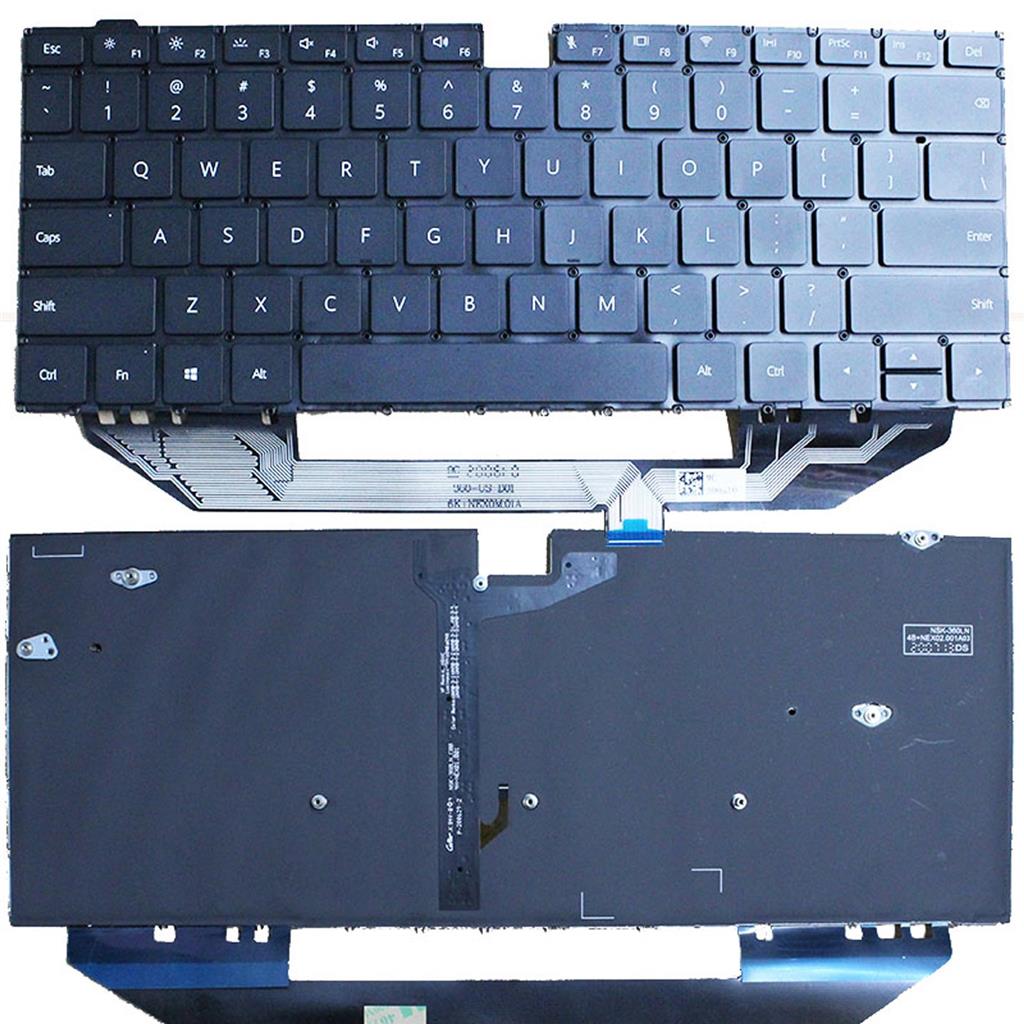 Notebook keyboard for Huawei MateBook X Pro MACH-W19 with backlit
