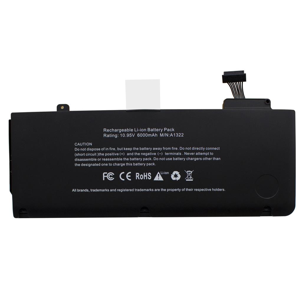 Notebook battery A1322 for Apple MacBook Pro 13" A1278, 2009-2012 10.95V 5880mAh