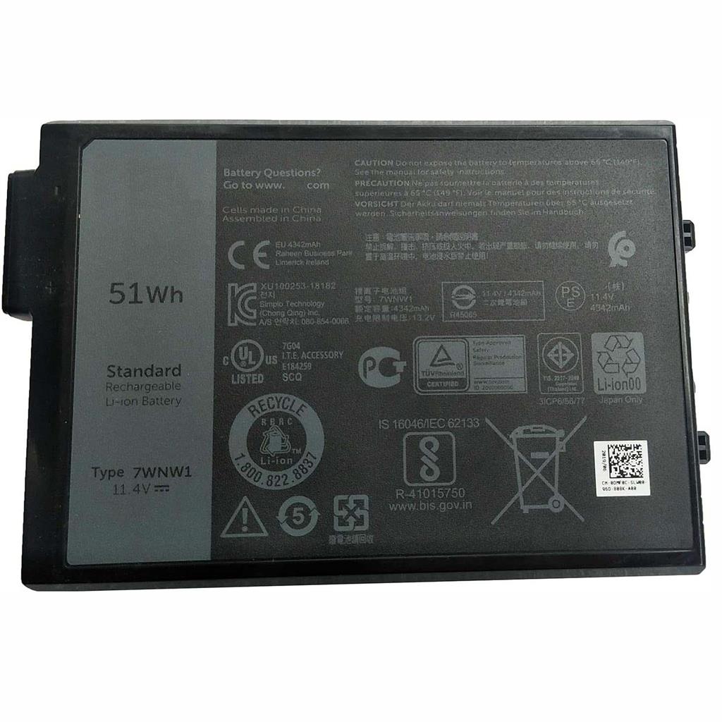 Notebook battery for Dell Latitude 5424 7WNW1 11.4V 4342mAh