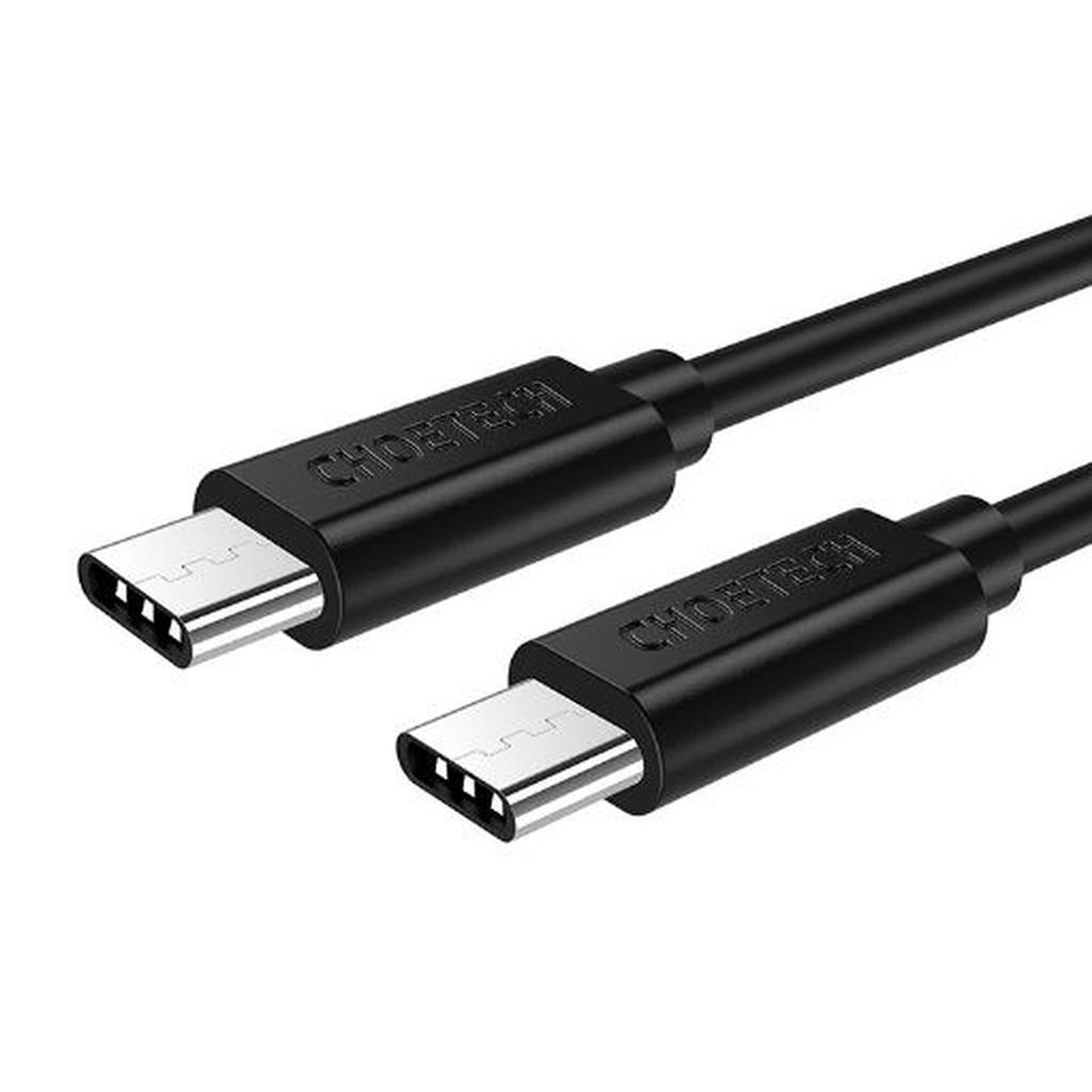 USB-C Male to Male Cable, Black, 50CM QC3.0 & 3A Output Support