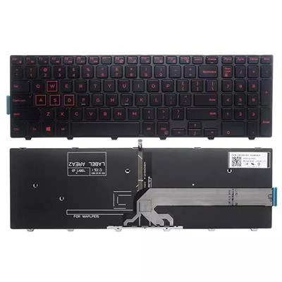 Notebook keyboard for Dell Inspiron 15-3000 15-5000 with red backlit