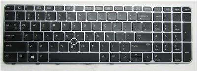 Notebook keyboard for HP EliteBook 850 G3 850 G4  with pointer frame OEM