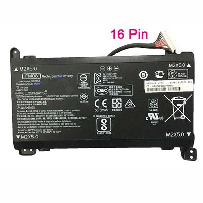 Notebook battery for HP Omen 17-an 14.8V 4400mAh 16-pin connector