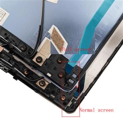 Notebook LCD Back Cover for Lenovo AIR 15IKB 15IWL IdeaPad 530S-15IKB Black Normal Screen 5CB0R12242