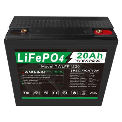 Lifepo4 battery 12.8V 20Ah accu for Camping / Solar System /Home Alarm Systems