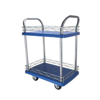 2 Shelf Heavy Duty Trolley for Warehouse