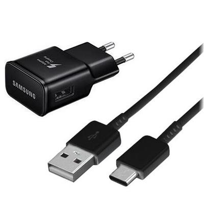 Samsung EP-TA20EBE Fast Charger USB Data Cable EP-DW700CBE 1670mAh Black USB-C 150CM