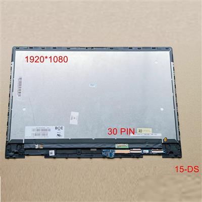 15.6 FHD COMPLETE LCD DIGITIZER ASSEMBLY WITH FRAME DIGITIZER BOARD FOR HP ENVY X360 15-DS 30PIN