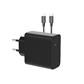 Solid Premium 45W Universal PD 3.0 USB-C Charger with USB C Cable bulk, Black