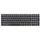 Notebook keyboard for HP EliteBook 850 G3 850 G4 ZBook 15u G3 G4 with pointer frame backlit German