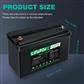 Lifepo4 battery 12.8V 120Ah accu for Camping / Solar System /Home Alarm Systems
