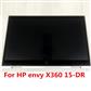 15.6 FHD COMPLETE LCD Digitizer Assembly With Frame Digitizer Board for HP Envy X360 15-DRTPN-W142 30Pin