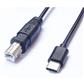 USB 2.0 Type-B Male to USB-C Male Cable,200CM, Black